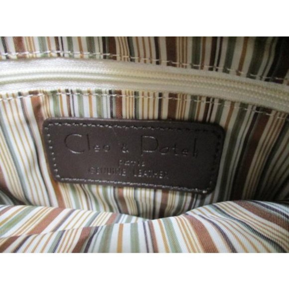 *Cleo And Patek Paris Rich Dark Khaki Brown Pebbled Leather Shoulder Bag - Picture 6 of 6